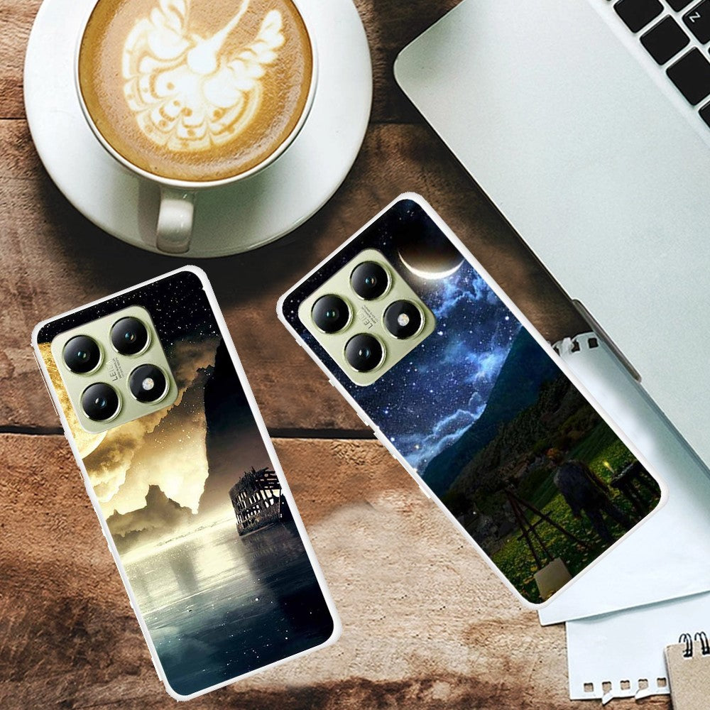 For Xiaomi 14T TPU Case Pattern Printing Anti-Drop Phone Back Cover