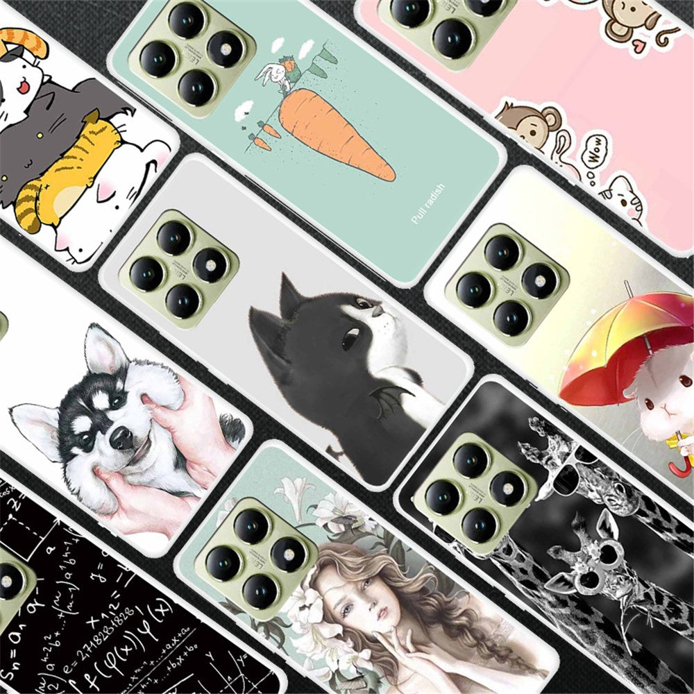 For Xiaomi 14T TPU Case Pattern Printing Anti-Drop Phone Back Cover