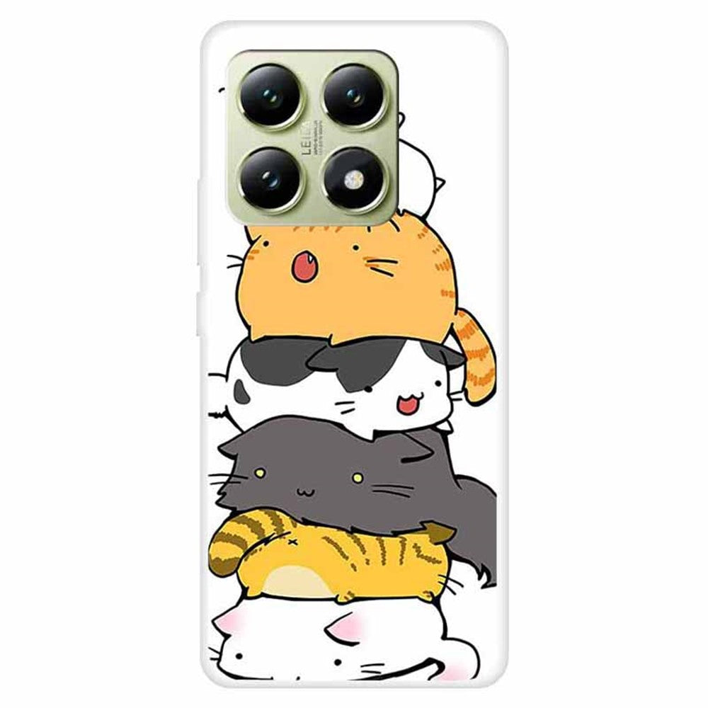 For Xiaomi 14T TPU Case Pattern Printing Anti-Drop Phone Back Cover