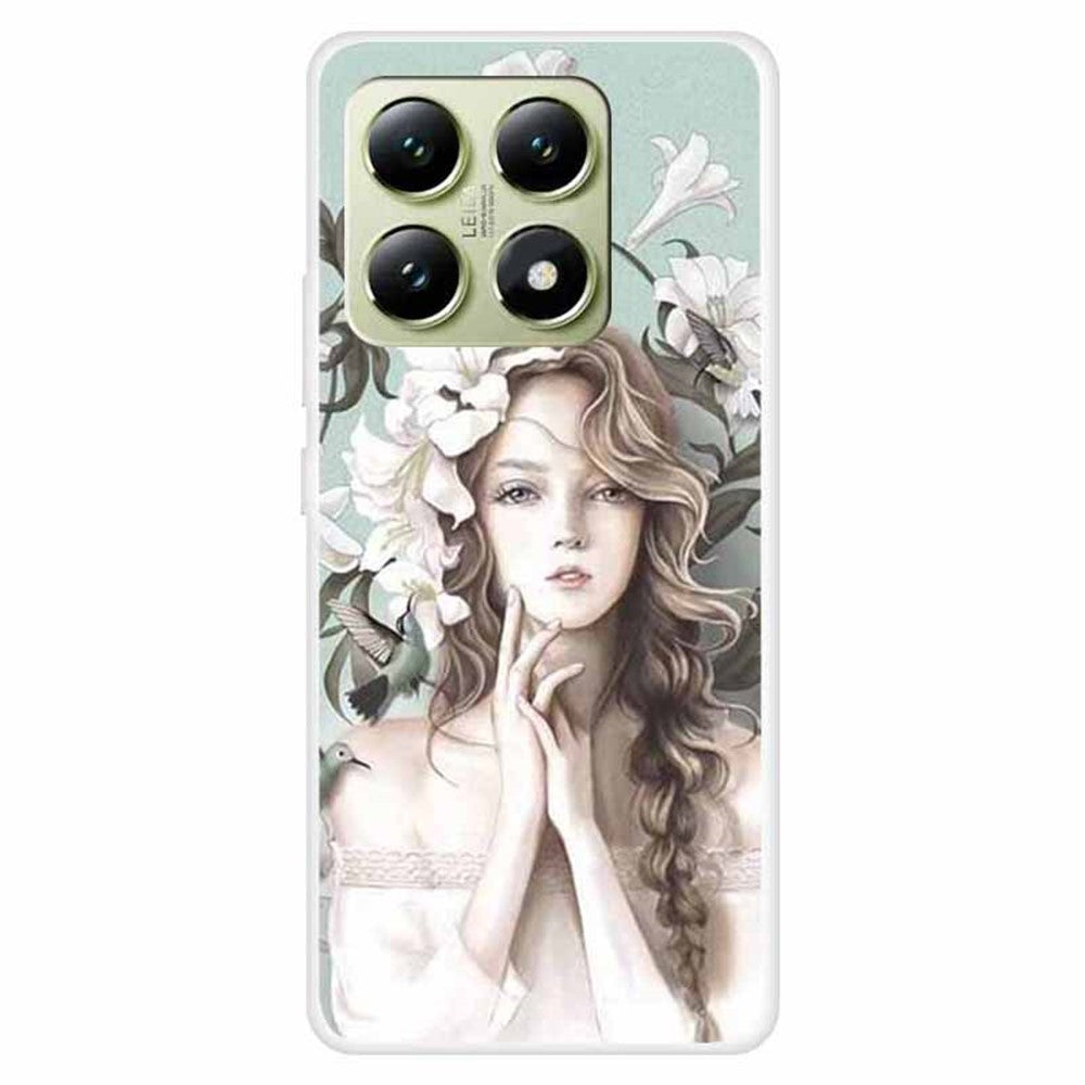 For Xiaomi 14T TPU Case Pattern Printing Anti-Drop Phone Back Cover