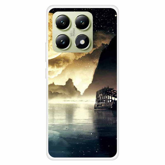 Xiaomi 14T Pro Handyhülle – TPU- mit Musterdruck, Fallschutz-Telefon-Rückseite