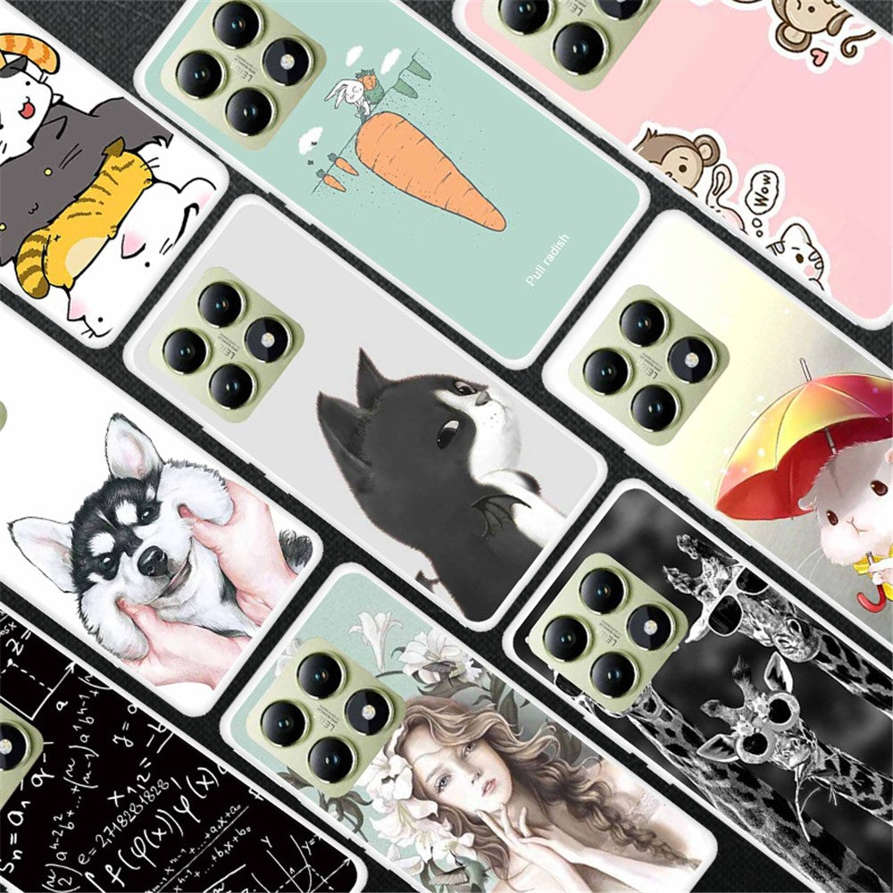 For Xiaomi 14T Pro TPU Case Pattern Printing Anti-Drop Phone Back Cover