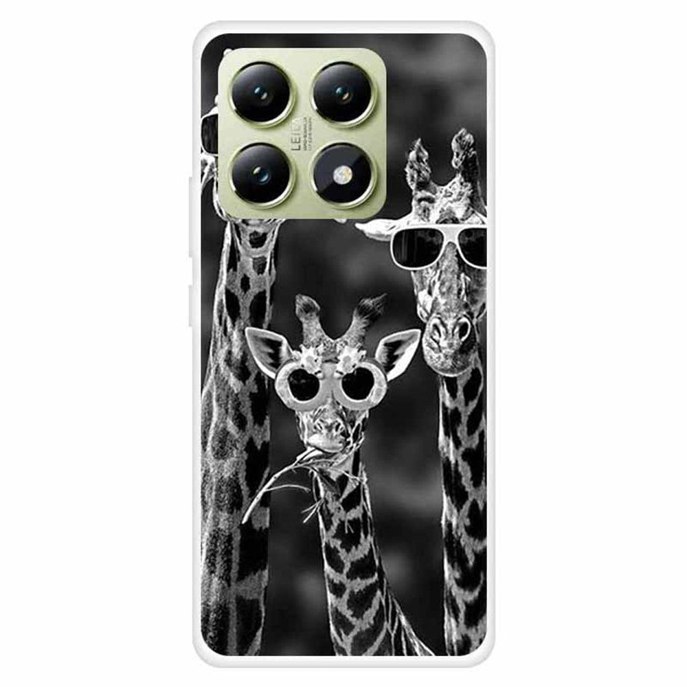 For Xiaomi 14T Pro TPU Case Pattern Printing Anti-Drop Phone Back Cover