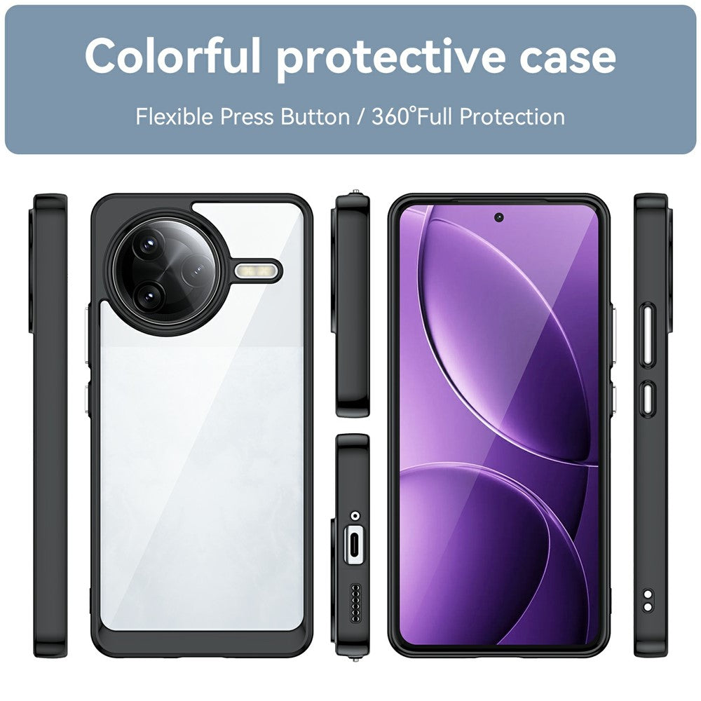 For Xiaomi Poco F7 Ultra 5G / Redmi K80 Pro 5G Case TPU + Acrylic Protective Clear Phone Cover