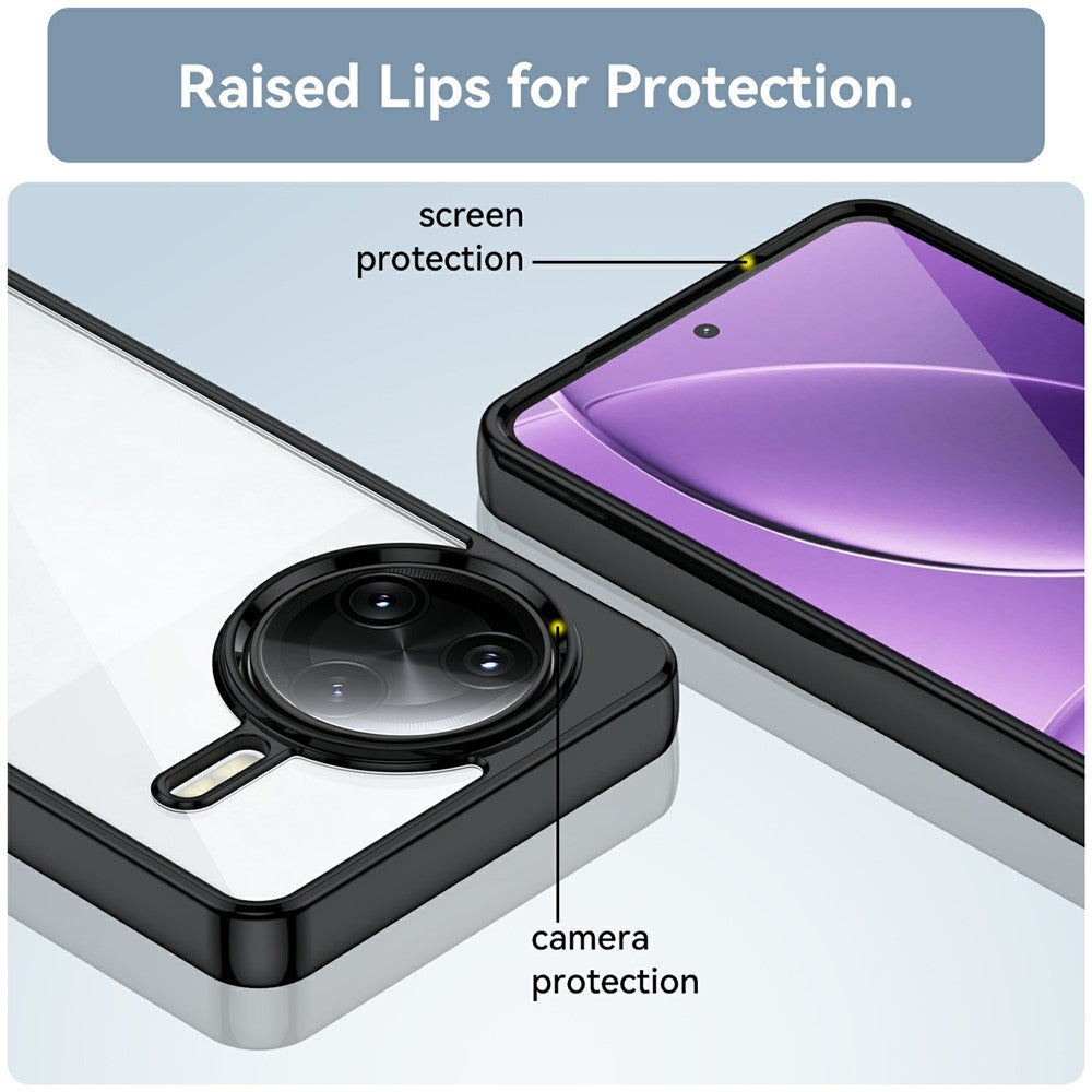 For Xiaomi Poco F7 Ultra 5G / Redmi K80 Pro 5G Case TPU + Acrylic Protective Clear Phone Cover