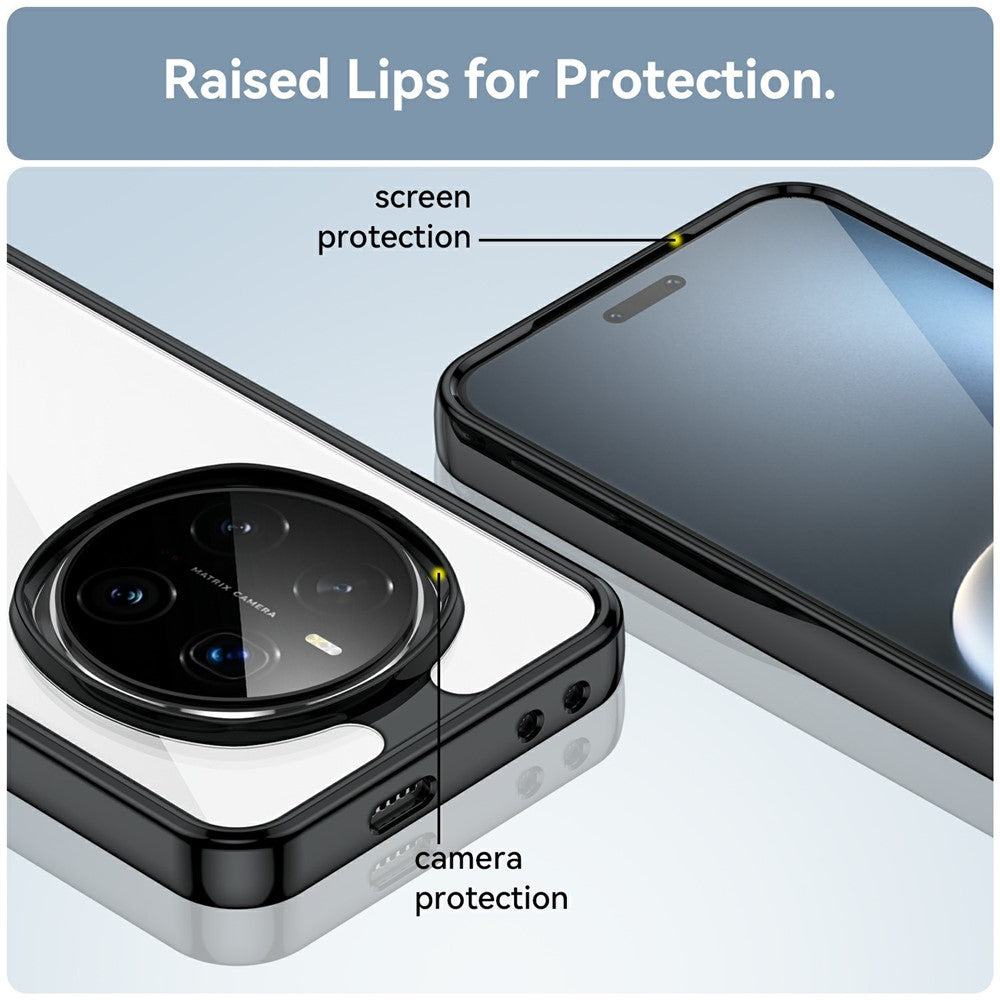 Honor Magic7 Pro 5G Transparente Handyhülle – Stoßfeste Rückseite, aus TPU & Acryl