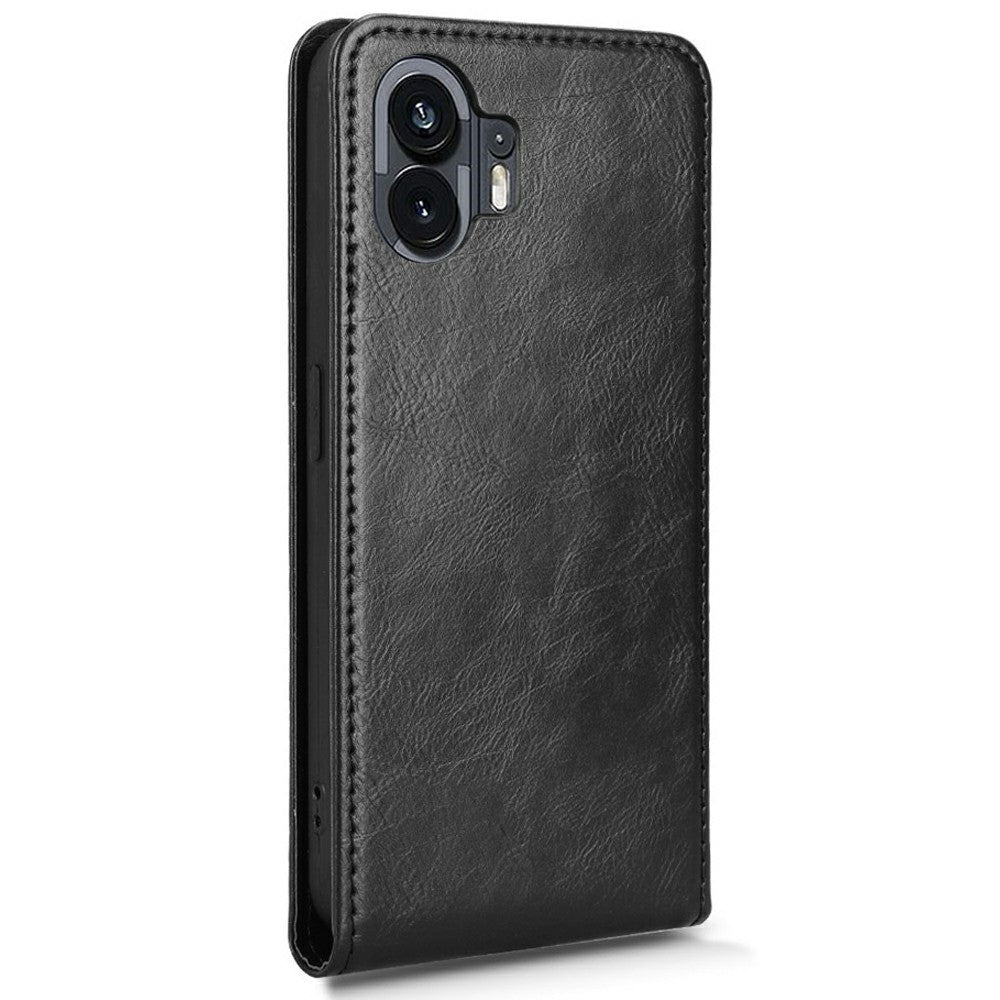 Nothing Phone (2) Wallet-Handyhülle – Magnetische & vertikale Klapphülle, aus Leder, mit Kartenfach