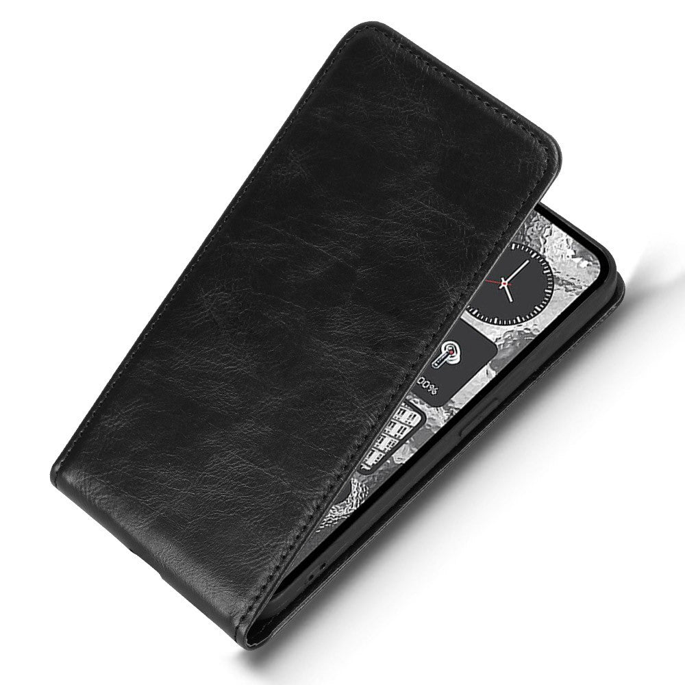 Nothing Phone (2) Wallet-Handyhülle – Magnetische & vertikale Klapphülle, aus Leder, mit Kartenfach