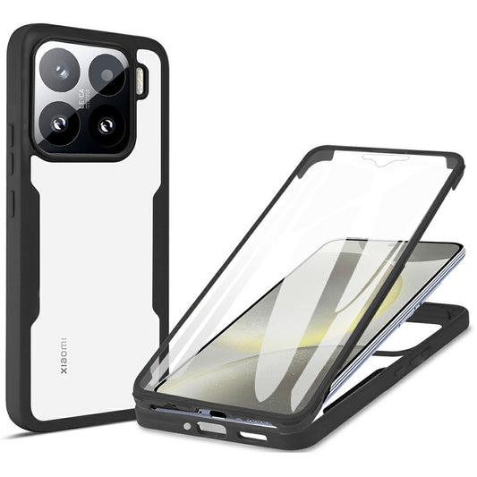 Xiaomi 15 Handyhülle – Gehäuse aus Acryl + transparenter TPU- mit PET-Bildschirmfolie