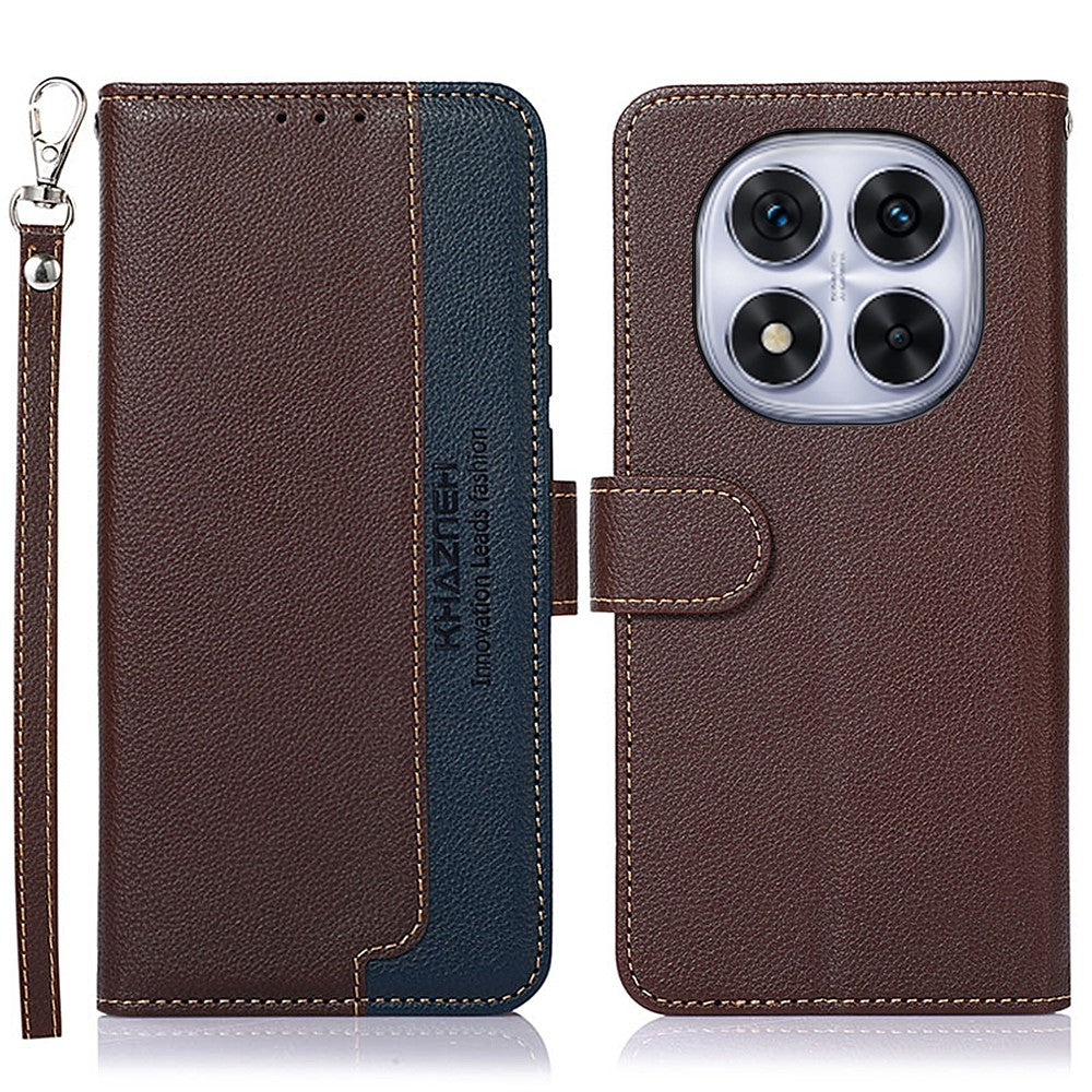 KHAZNEH For Xiaomi Redmi Note 14 Pro 5G / Poco X7 5G Case RFID Blocking Wallet PU Leather Phone Cover