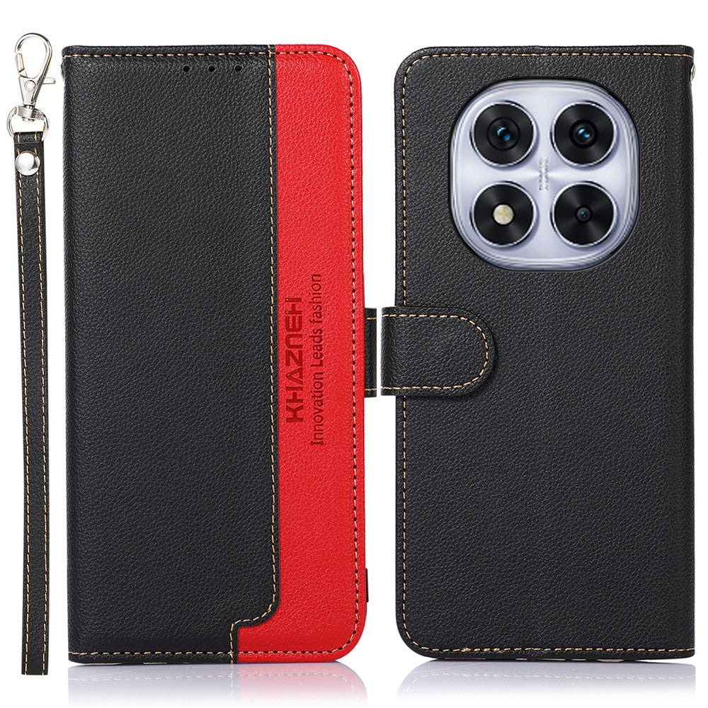 KHAZNEH For Xiaomi Redmi Note 14 Pro 5G / Poco X7 5G Case RFID Blocking Wallet PU Leather Phone Cover