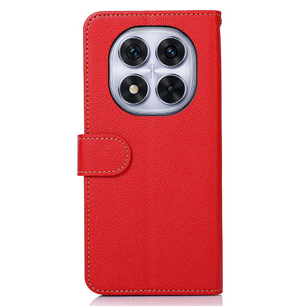 KHAZNEH For Xiaomi Redmi Note 14 Pro 5G / Poco X7 5G Case RFID Blocking Wallet PU Leather Phone Cover