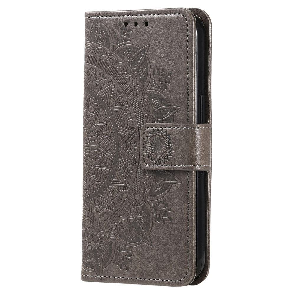 For Xiaomi Redmi Note 14 4G (163.25mm) Stand Case Imprinted Totem PU Leather Wallet Phone Cover