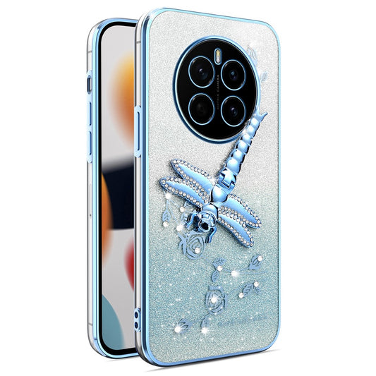 Honor Magic7 5G Handyhülle – KADEM Libelle Ständer TPU Blumen Glitzer