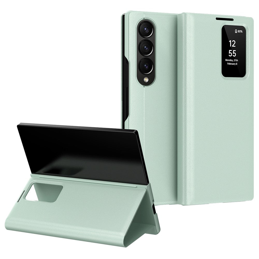 Galaxy Z Fold3 5G Lederhülle – Mit Kartenfach & Smart-View Fenster