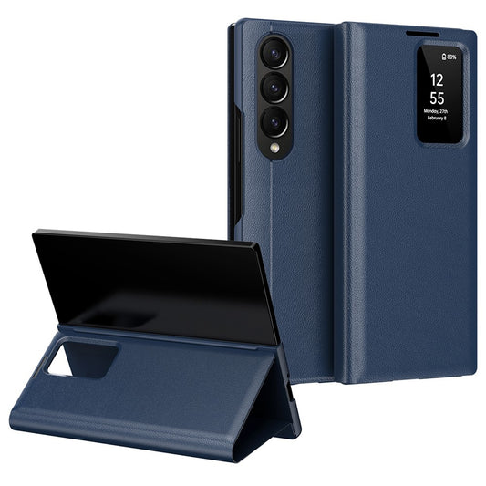 Galaxy Z Fold4 5G Lederhülle – Mit Kartenfach & Smart-View Fenster