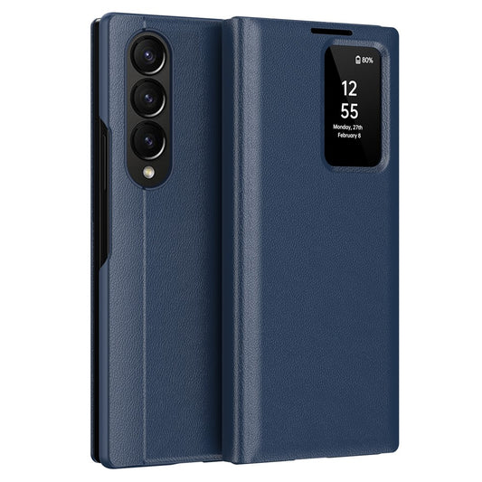 Galaxy Z Fold4 5G Lederhülle – Mit Kartenfach & Smart-View Fenster