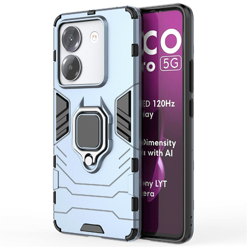 For Xiaomi Poco M7 Pro 5G Case PC + TPU Protective Phone Cover with Ring Kickstand