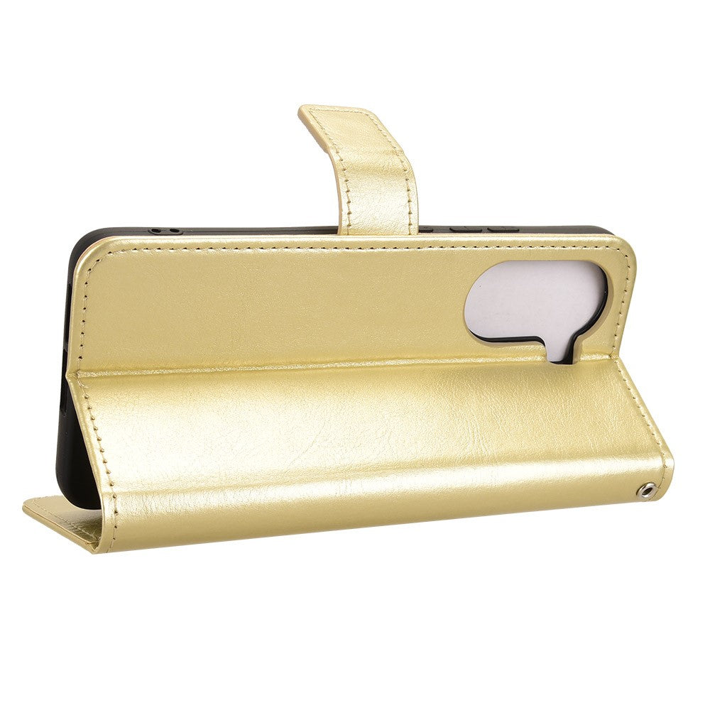 For Xiaomi Redmi Turbo 4 5G / Xiaomi Poco X7 Pro 5G PU Leather Case with Strap Crazy Horse Texture Phone Wallet Cover