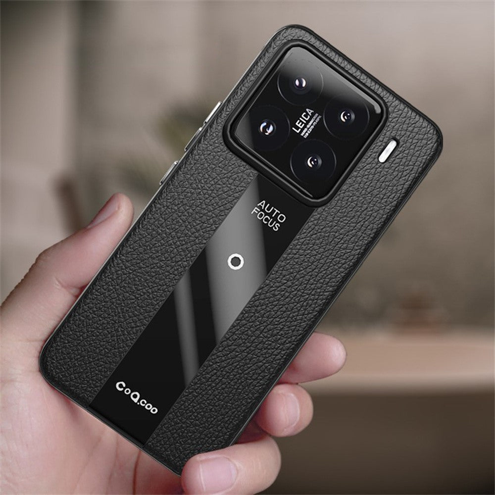 Q.COO For Xiaomi 15 Case Shockproof PU + TPU + Acrylic Phone Cover