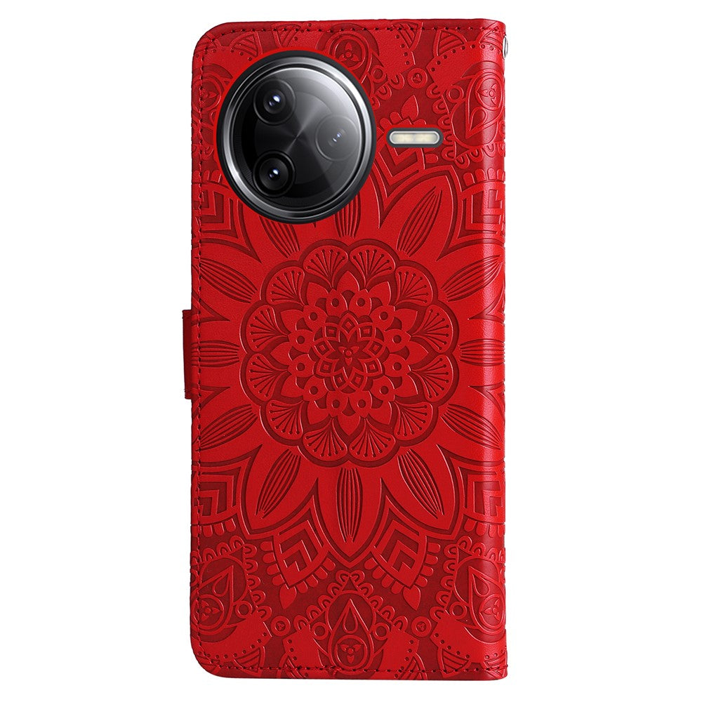 For Xiaomi Poco F7 Ultra 5G / Redmi K80 Pro 5G Case Sunflower Imprint Leather Wallet Phone Cover