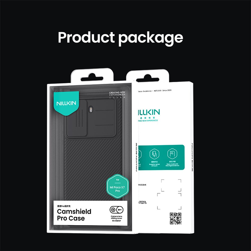 NILLKIN Camshield Pro Series for Xiaomi Poco X7 Pro 5G Case PC + TPU Slide Camera Lid Phone Cover