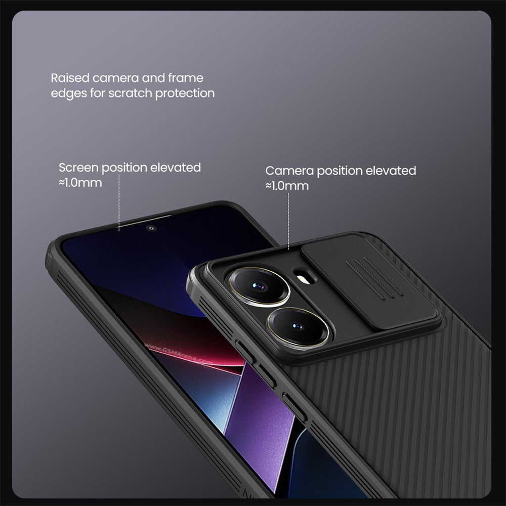NILLKIN Camshield Pro Series for Xiaomi Poco X7 Pro 5G Case PC + TPU Slide Camera Lid Phone Cover