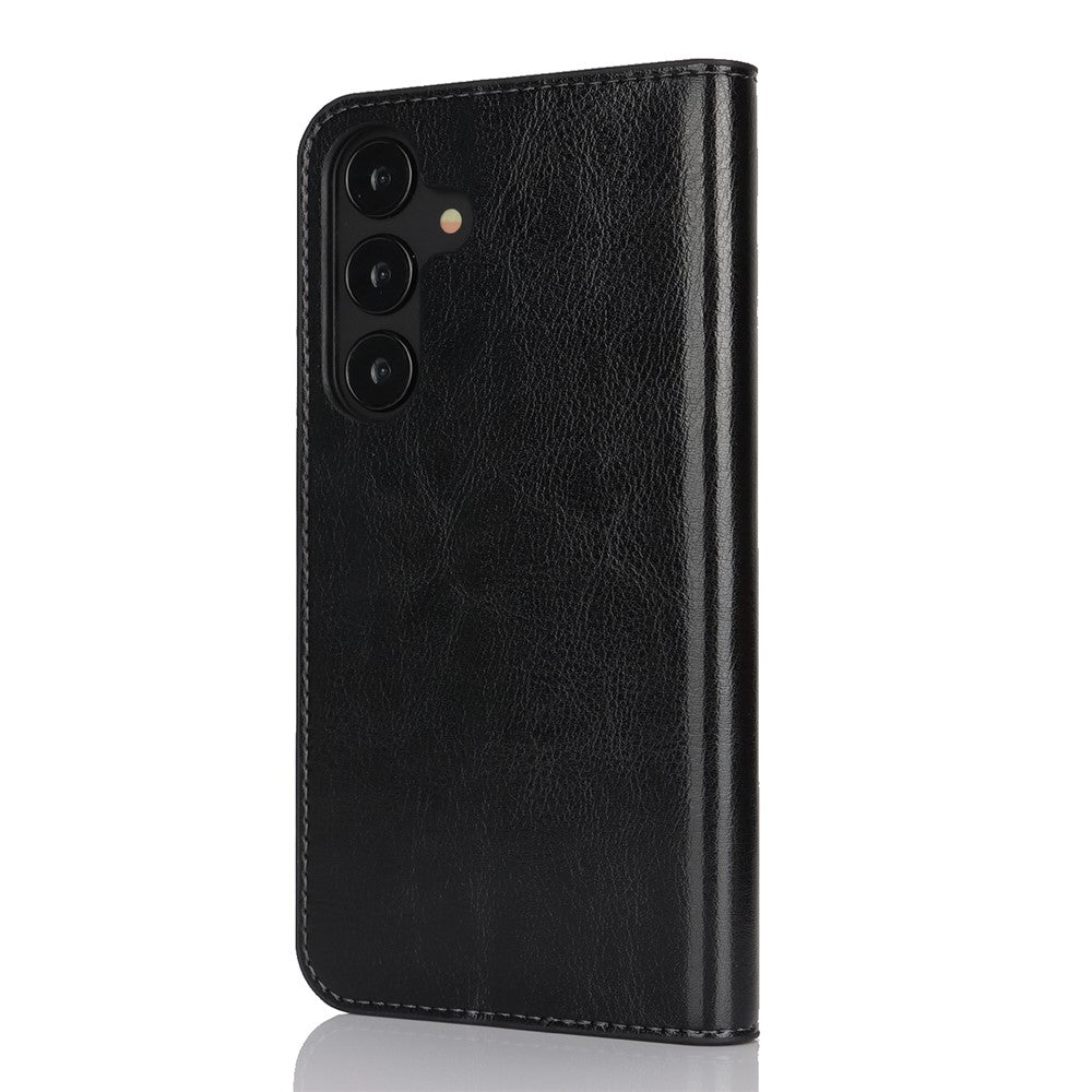 Galaxy S25 Echtleder-Hülle mit Kartenfach