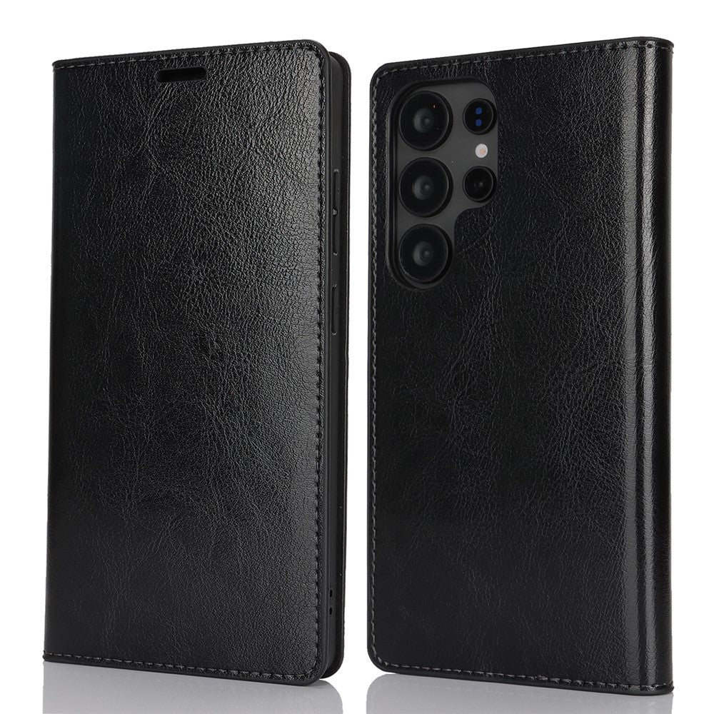 Galaxy S25 Ultra Echtleder-Hülle mit Kartenfach