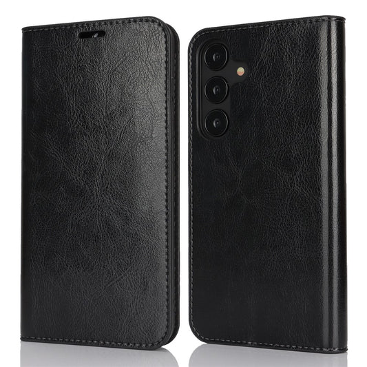 Galaxy S25 Plus Echtleder-Hülle mit Kartenfach