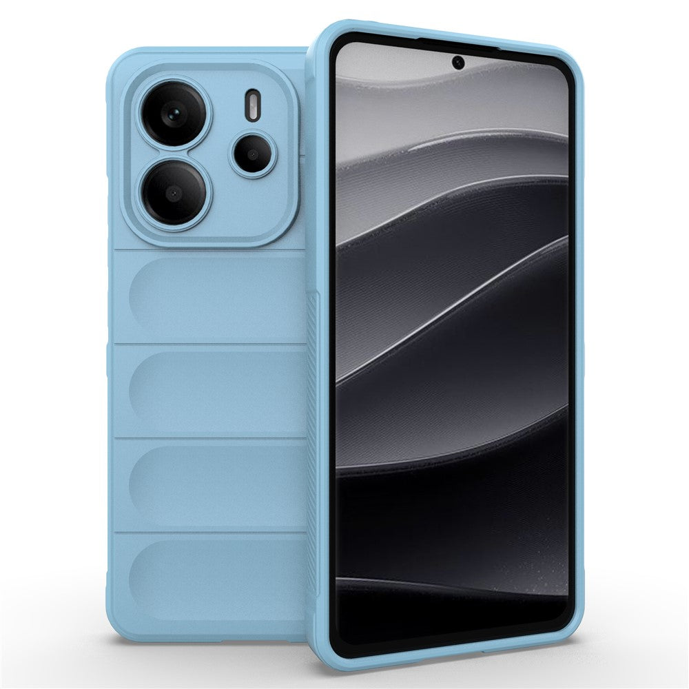 For Xiaomi Redmi Note 14 4G (163.25mm) Case Anti-Drop Soft TPU Rugged Phone Back Cover