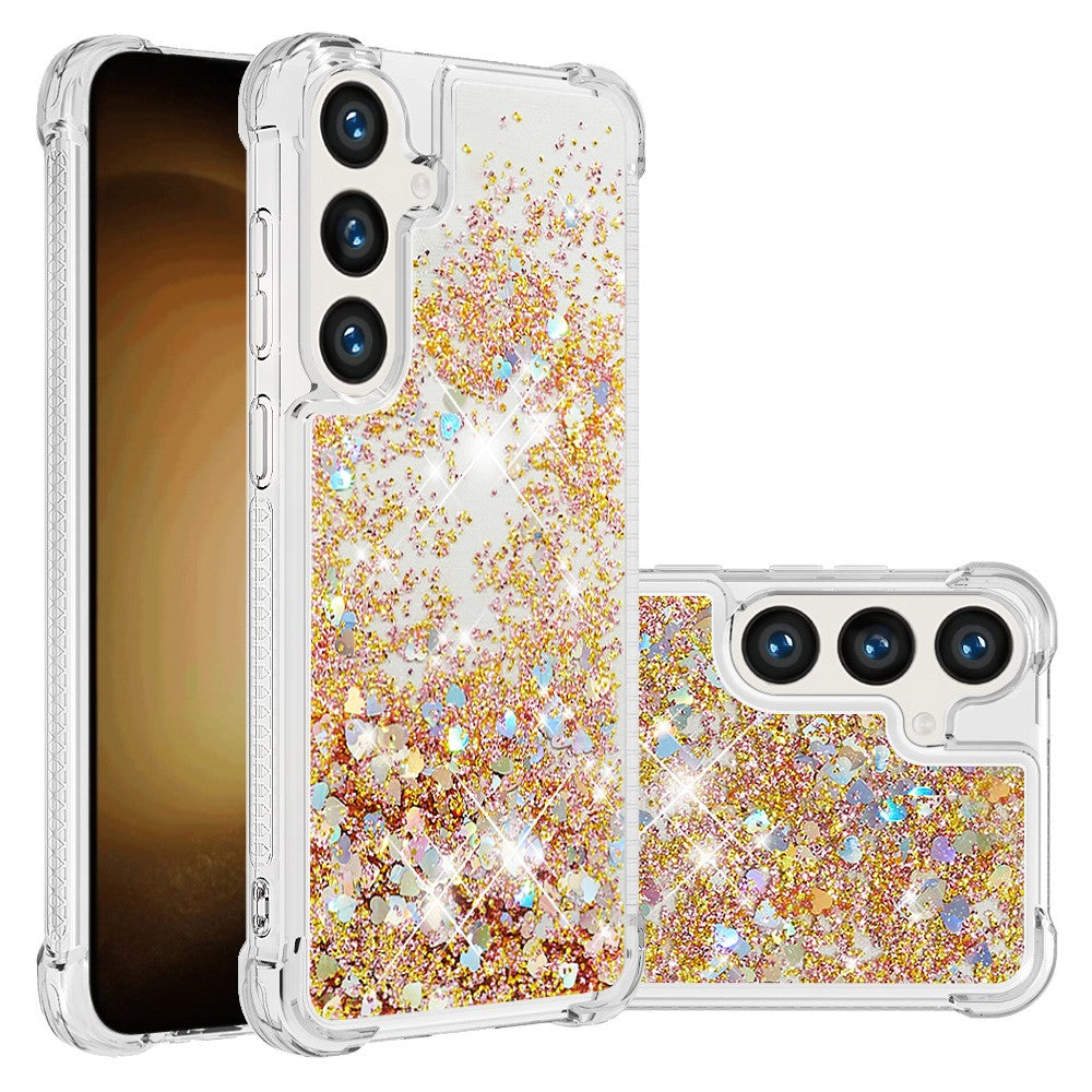 Galaxy S24 / S25 Glitzer-Hülle – Stoßfest & mit Treibsand