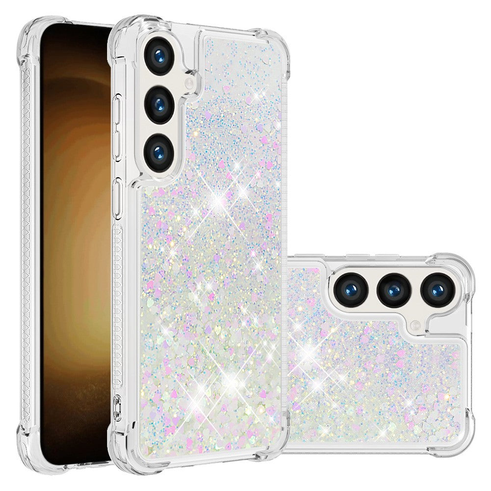 Galaxy S24 / S25 Glitzer-Hülle – Stoßfest & mit Treibsand