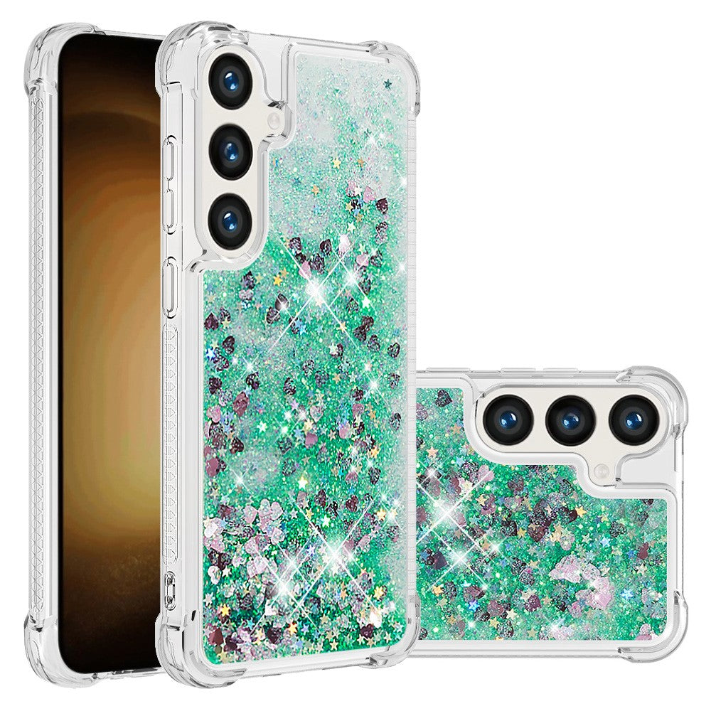 Galaxy S24 / S25 Glitzer-Hülle – Stoßfest & mit Treibsand