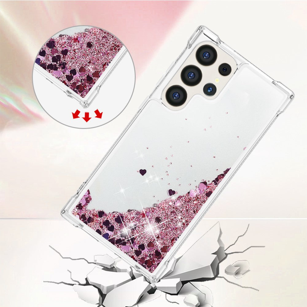 Galaxy S25 Ultra Glitzer-Hülle – Stoßfest & mit Treibsand