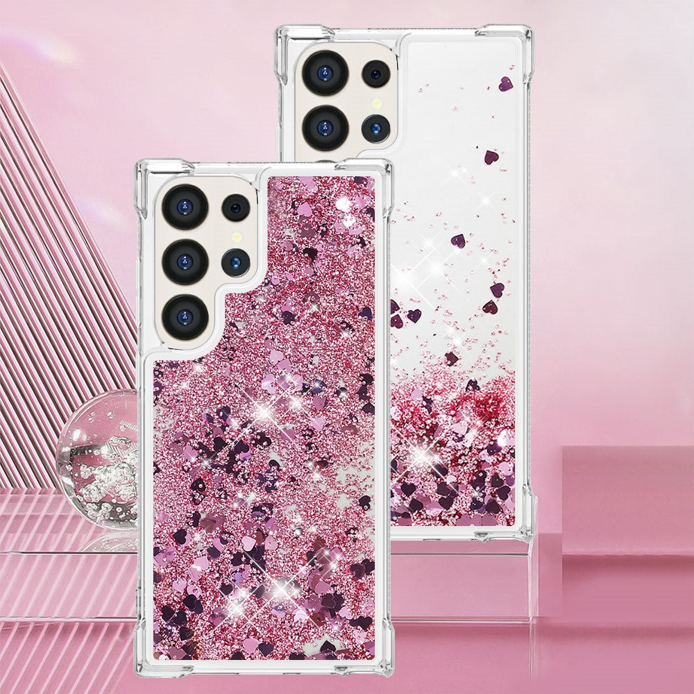 Galaxy S25 Ultra Glitzer-Hülle – Stoßfest & mit Treibsand