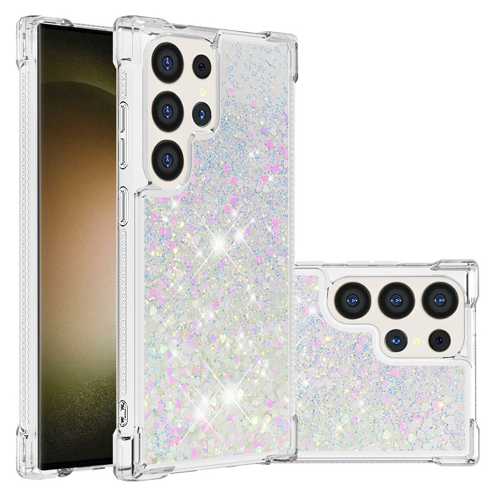 Galaxy S25 Ultra Glitzer-Hülle – Stoßfest & mit Treibsand