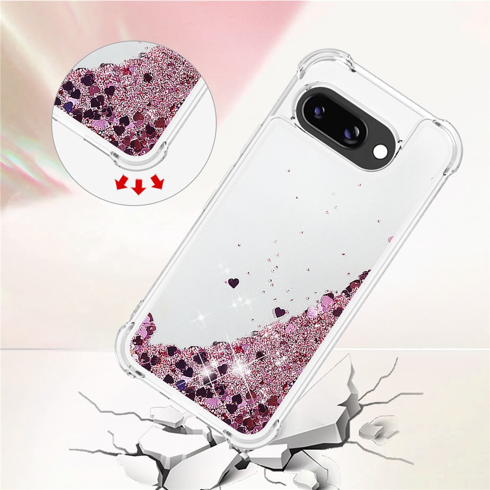 Pixel 9a Glitzer-Hülle – Stoßfest & mit Treibsand