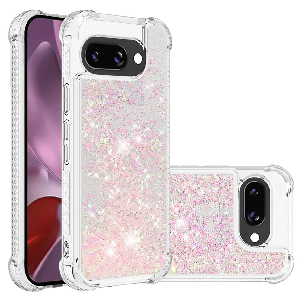 Pixel 9a Glitzer-Hülle – Stoßfest & mit Treibsand