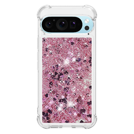 Pixel 9 Glitzer-Hülle – Stoßfest & mit Treibsand