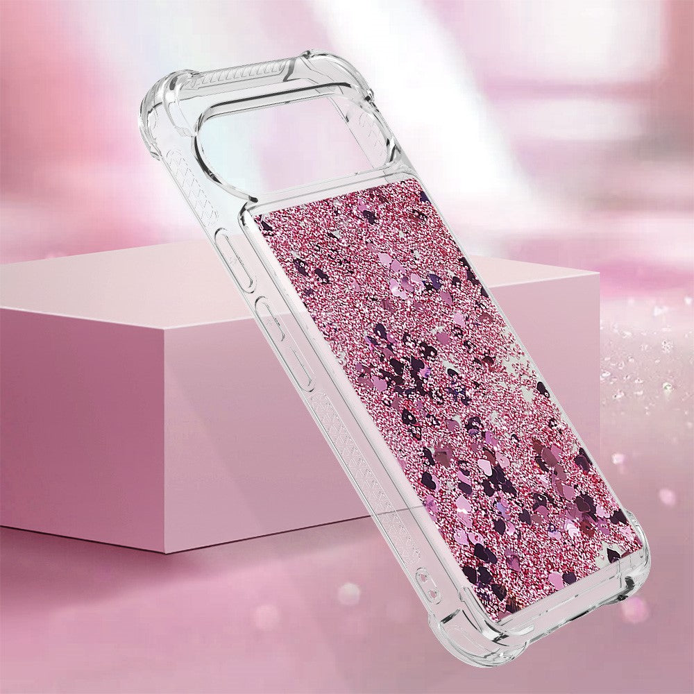 Pixel 9 Glitzer-Hülle – Stoßfest & mit Treibsand