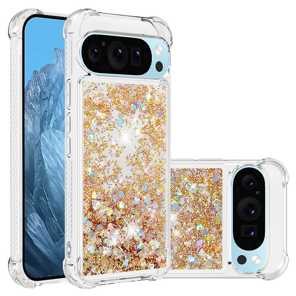 Pixel 9 Glitzer-Hülle – Stoßfest & mit Treibsand