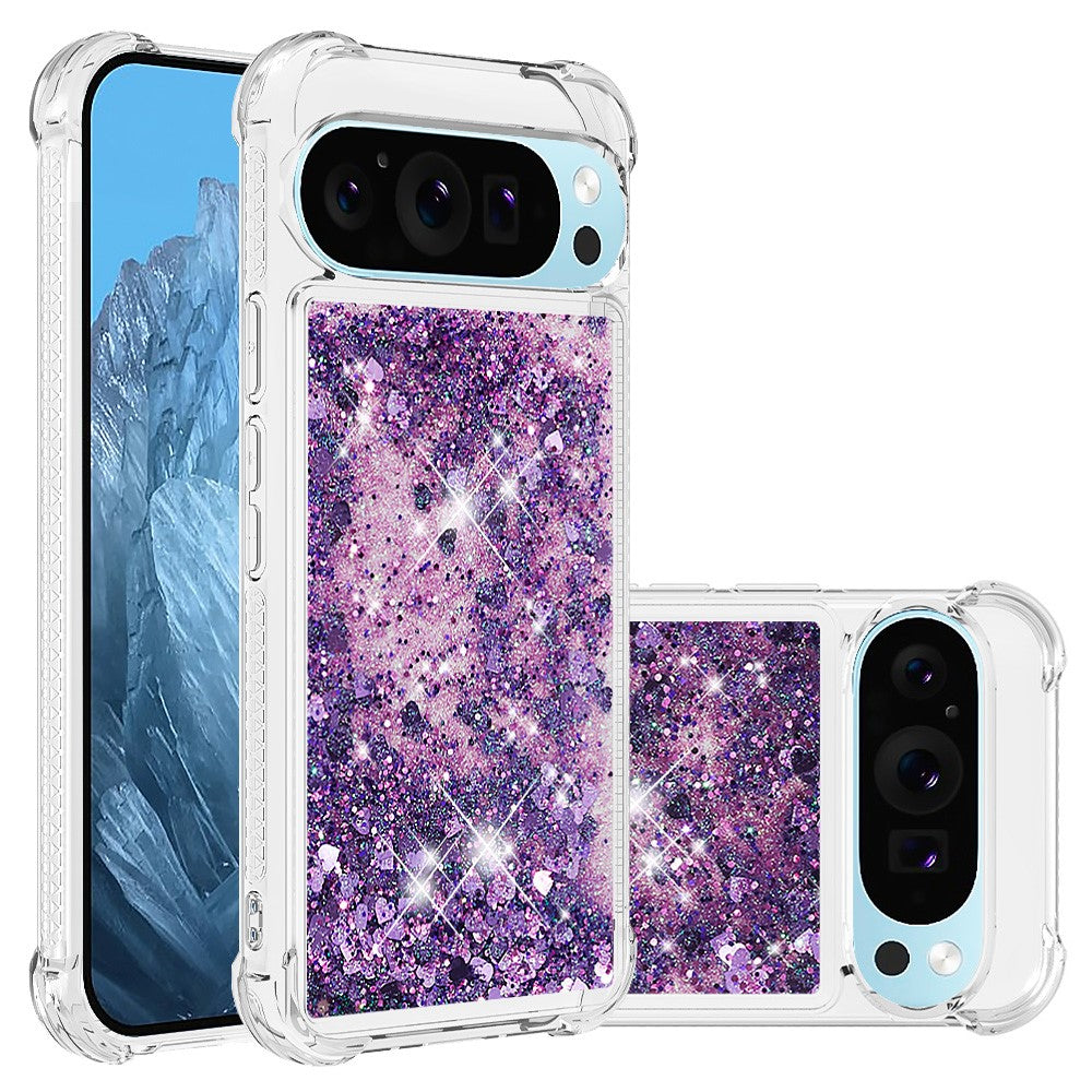 Pixel 9 Glitzer-Hülle – Stoßfest & mit Treibsand