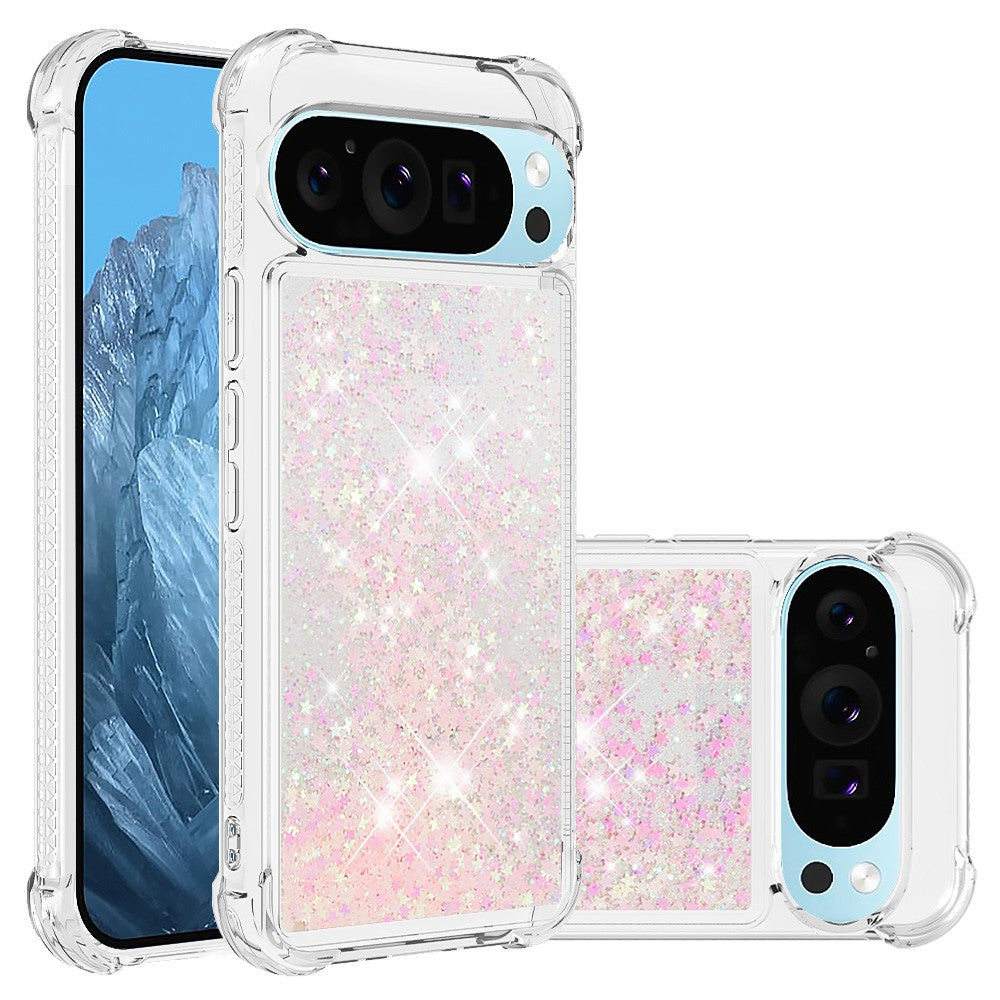 Pixel 9 Glitzer-Hülle – Stoßfest & mit Treibsand