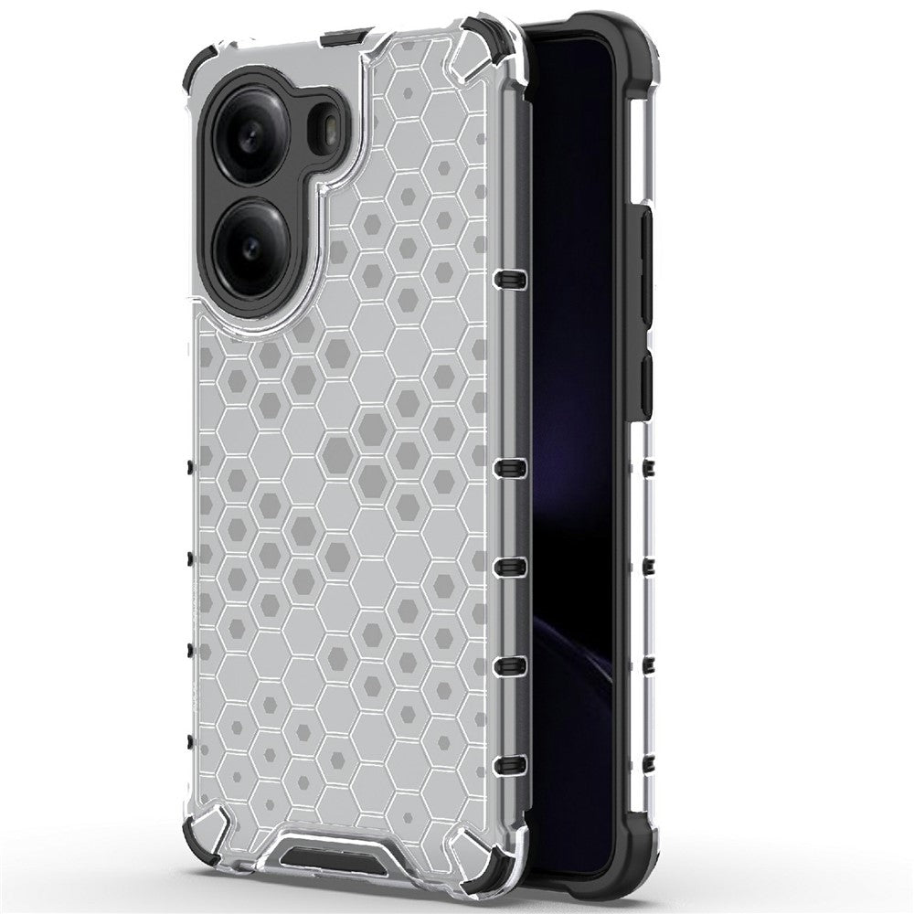 For Xiaomi Poco X7 Pro 5G  /  Redmi Turbo 4 5G Case PC + TPU Phone Cover Honeycomb Shape