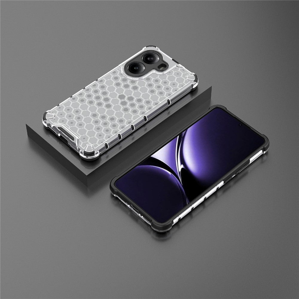 For Xiaomi Poco X7 Pro 5G  /  Redmi Turbo 4 5G Case PC + TPU Phone Cover Honeycomb Shape
