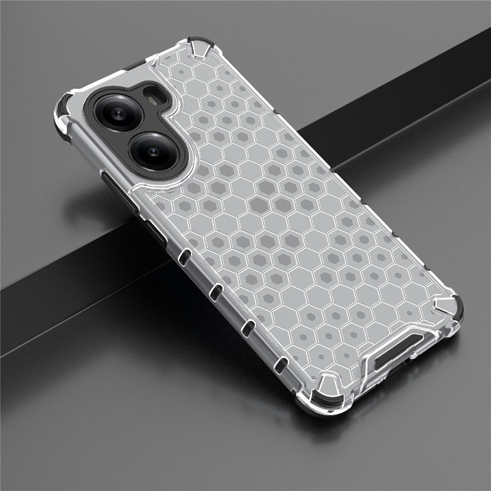 For Xiaomi Poco X7 Pro 5G  /  Redmi Turbo 4 5G Case PC + TPU Phone Cover Honeycomb Shape