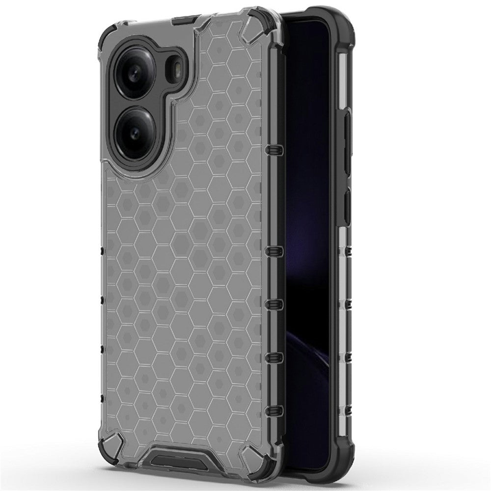 For Xiaomi Poco X7 Pro 5G  /  Redmi Turbo 4 5G Case PC + TPU Phone Cover Honeycomb Shape
