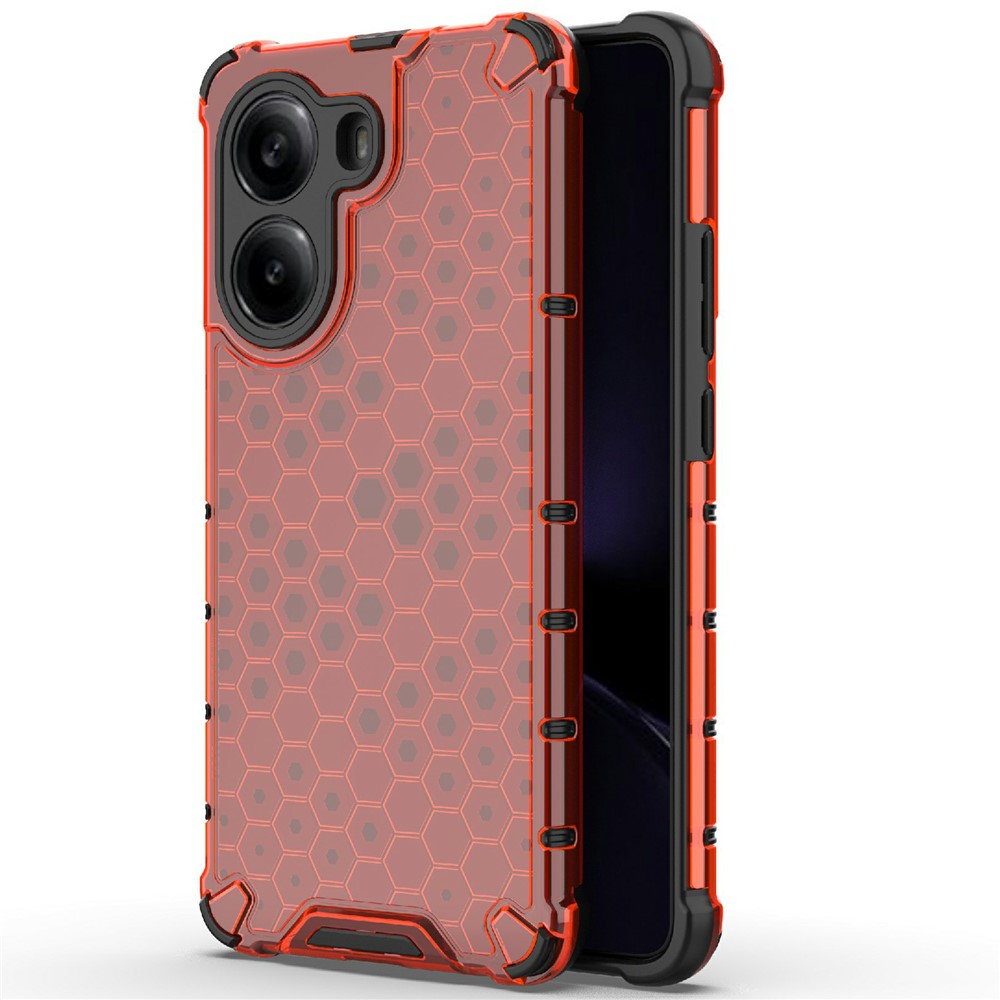 For Xiaomi Poco X7 Pro 5G  /  Redmi Turbo 4 5G Case PC + TPU Phone Cover Honeycomb Shape