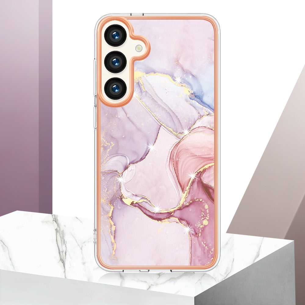 Galaxy S24 Plus / S25 Plus Schutzhülle – Mit Marmormuster 2,0 mm Galvanik-Rückseite